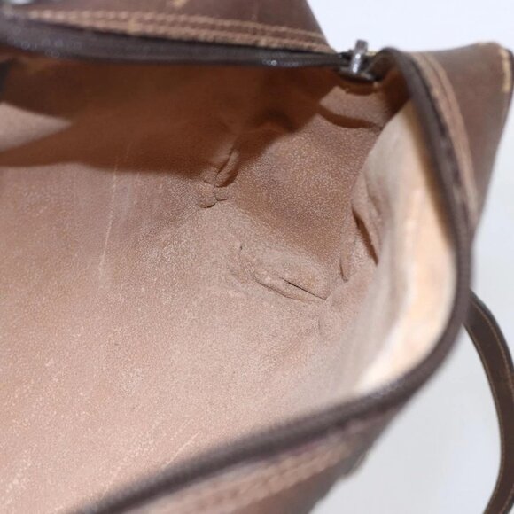 GUCCI GG Supreme Web Sherry Line Bag PVC Beige Gold 56 02 087 Auth BA7251 - Picture 11 of 16